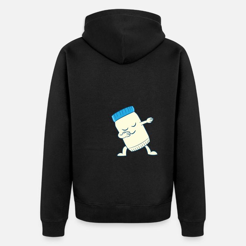 Mayonnaise - danser, tamponner, dab, dabbing - Veste à capuche bio Premium Unisexe - noir