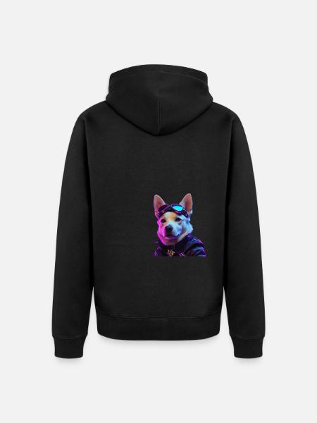 Antiheld der Unterwelt - Unisex Premium Bio Zip Hoodie - Schwarz