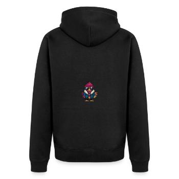 Dinde Hiver - Veste à capuche bio Premium Unisexe - noir - Dos - Nico (187cm)