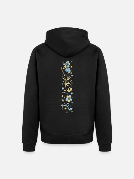 ARM SPRING - Unisex Premium Organic Zip Hoodie - black