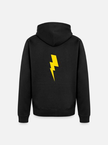 Blitz - Unisex Premium Bio Zip Hoodie - Schwarz