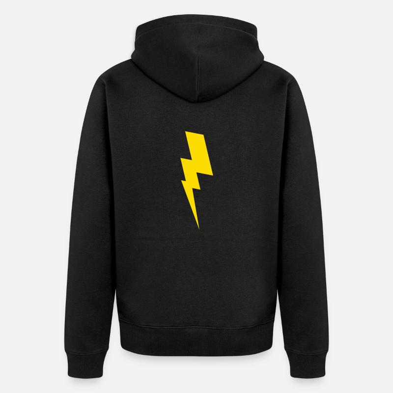 Blitz - Unisex Premium Bio Zip Hoodie - Schwarz
