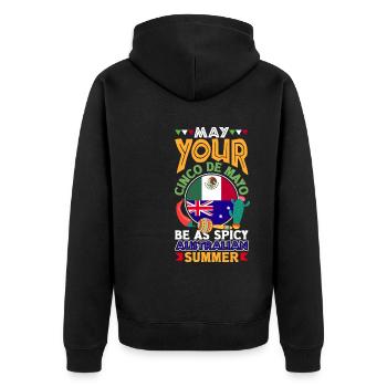 Que votre Cinco de Mayo soit aussi épicé qu’un - Veste à capuche bio Premium Unisexe - noir - Dos - Nico (187cm)