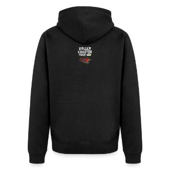 Rollercoaster Rollercoaster Amusement Park Showmen - Unisex Premium Organic Zip Hoodie - black - Back - Nico (187cm)