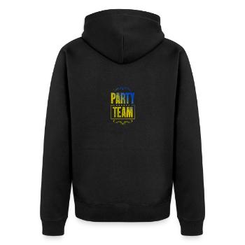 Équipe de fête - Veste à capuche bio Premium Unisexe - noir - Dos - Nico (187cm)