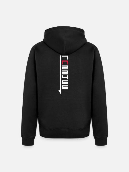 Motorcycle circuit - 1N23456 - Unisex Premium Organic Zip Hoodie - black