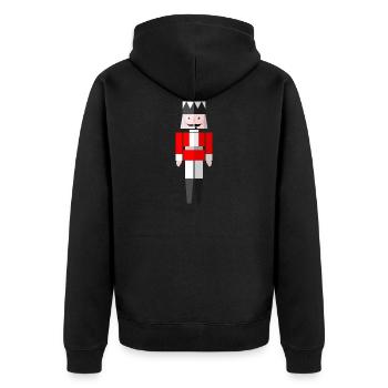 Noël- Noël Casse-Noisette Rouge by Cultform - Veste à capuche bio Premium Unisexe - noir - Dos - Nico (187cm)