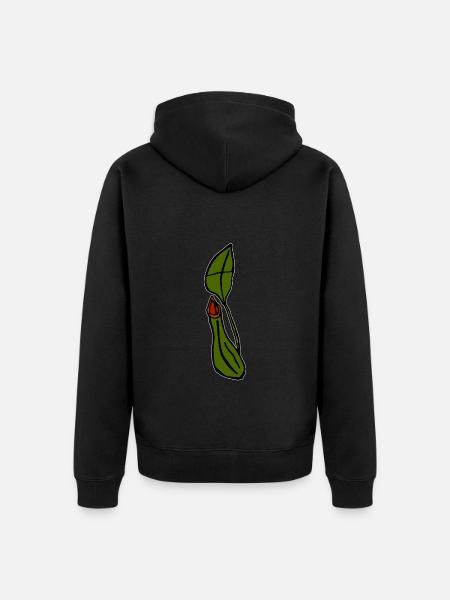 Carnivorous plant - Unisex Premium Organic Zip Hoodie - black