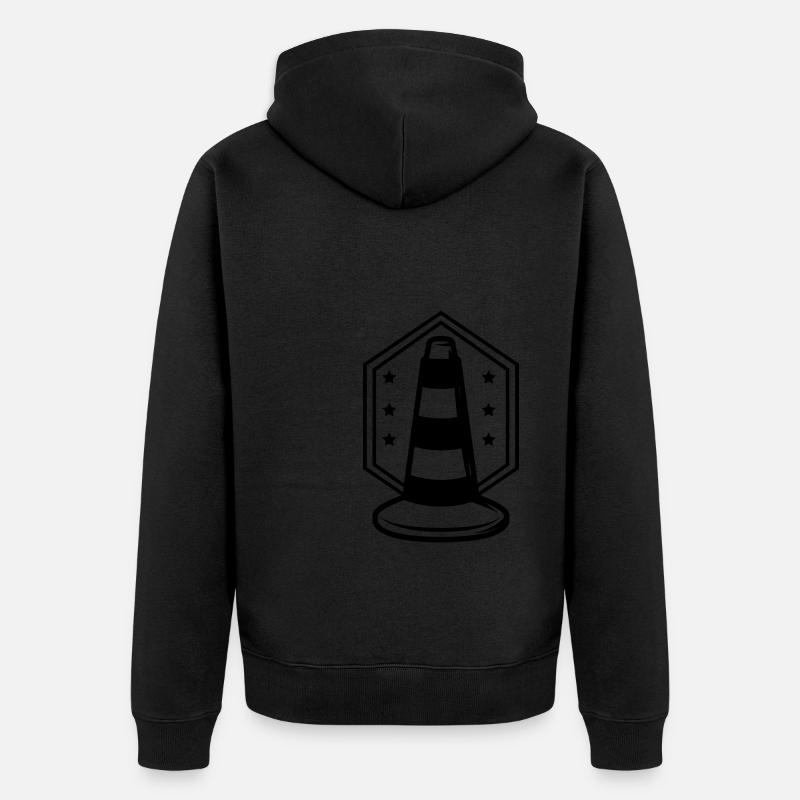 Chantier - Pylône de chantier - Veste à capuche bio Premium Unisexe - noir