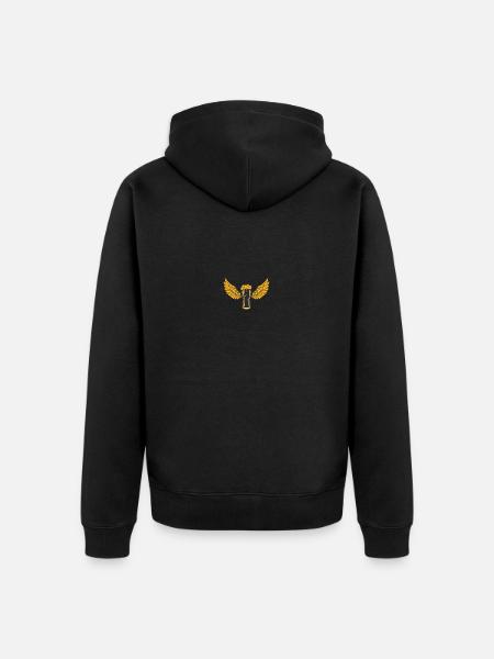 Bier - Unisex Premium Bio Zip Hoodie - Schwarz