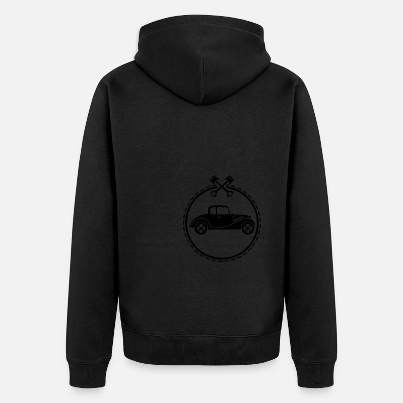 Oldtimer - Auto Nostalgisch Vehicles - Veste à capuche bio Premium Unisexe - noir