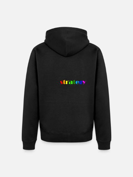 Strategy - Unisex Premium Bio Zip Hoodie - Schwarz