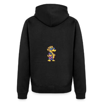 Vacances de bande dessinée d’hippocampe - Veste à capuche bio Premium Unisexe - noir - Dos - Nico (187cm)