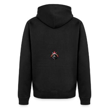 Loup Noël Cool - Veste à capuche bio Premium Unisexe - noir - Dos - Nico (187cm)