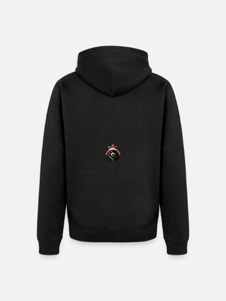 Wolf Christmas Cool - Unisex Premium Organic Zip Hoodie - black