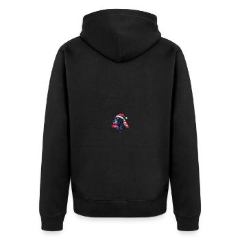 Dogue Allemand Chien Noël Cool - Veste à capuche bio Premium Unisexe - noir - Dos - Nico (187cm)