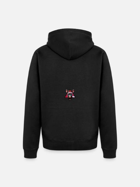 Donkey Christmas Cool - Unisex Premium Organic Zip Hoodie - black