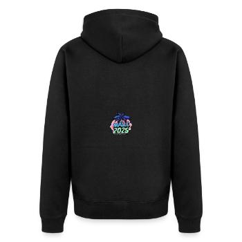 Malle 2025 Palmier de Majorque - Veste à capuche bio Premium Unisexe - noir - Dos - Nico (187cm)