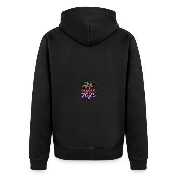 Malle 2025 Palmier de Majorque - Veste à capuche bio Premium Unisexe - noir - Dos - Nico (187cm)