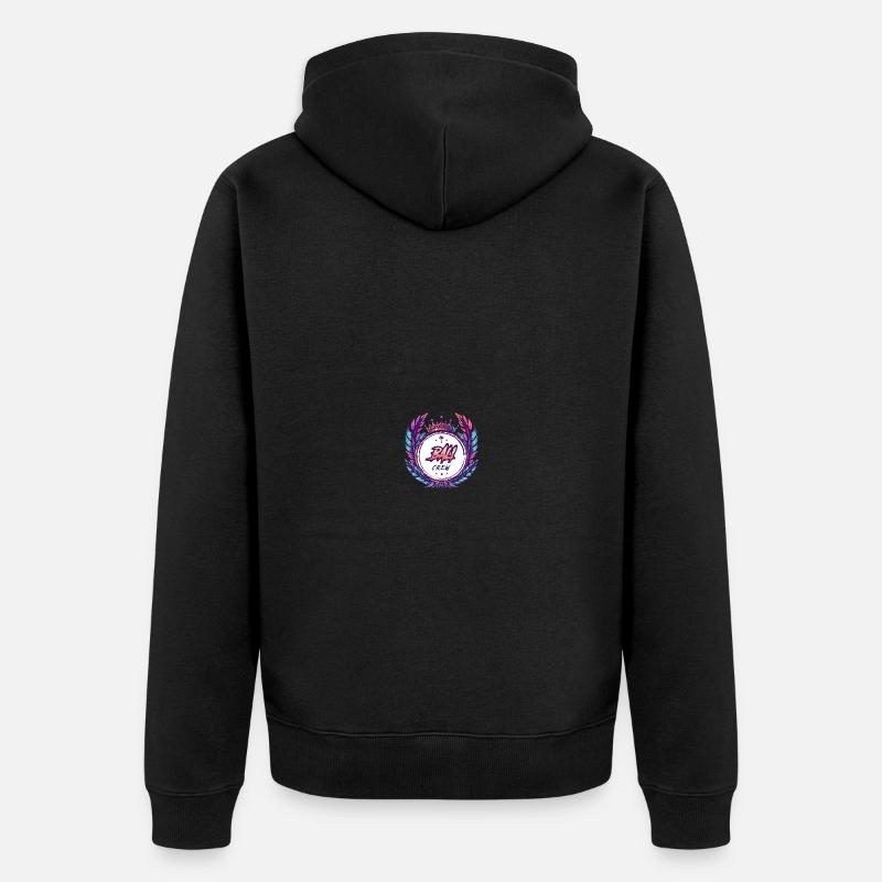 Bali Crew Bunt - Unisex Premium Bio Zip Hoodie - Schwarz