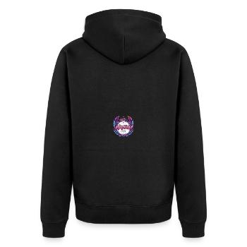 Équipage de Barcelone Coloré - Veste à capuche bio Premium Unisexe - noir - Dos - Nico (187cm)