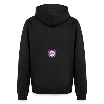 Malle Crew Coloré - Veste à capuche bio Premium Unisexe - noir - Dos - Nico (187cm)