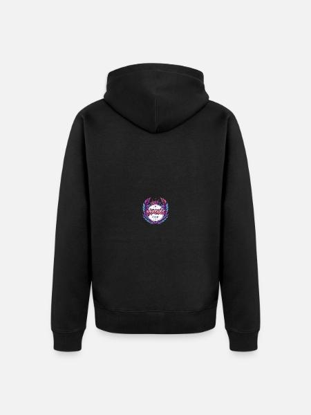 Mykonos Crew Bunt - Unisex Premium Bio Zip Hoodie - Schwarz