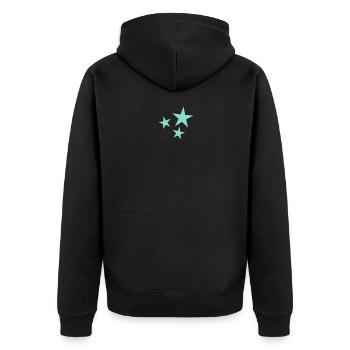 ETOILE. STAR. ETOILES. FÊTE. ANNIVERSAIRE. NOËL - Veste à capuche bio Premium Unisexe - noir - Dos - Nico (187cm)