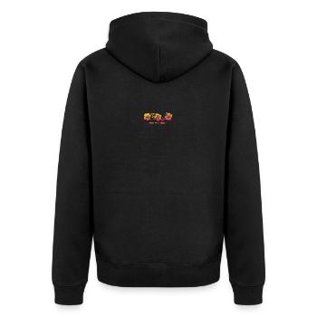 West Palm Beach Florida Hibiskus Souvenir Urlaub - Unisex Premium Bio Zip Hoodie - Schwarz - Hinten - Nico (187cm)