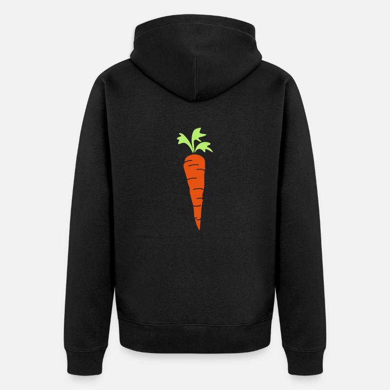 carrot - Veste à capuche bio Premium Unisexe - noir