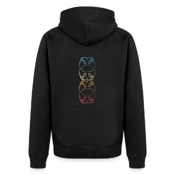 Gamer Controller Gaming jeux vidéo rétro Jeu 4 - Veste à capuche bio Premium Unisexe - noir - Dos - Nico (187cm)