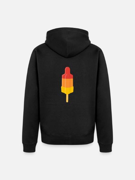 Ik ga als een raket SOLO - Uniseks Premium bio ziphoodie - zwart