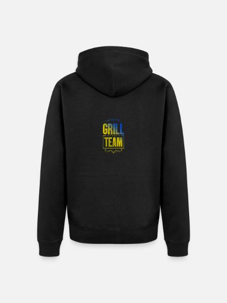 Grill Crew - Unisex Premium Bio Zip Hoodie - Schwarz