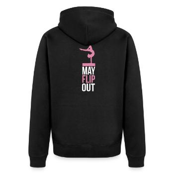 Gymnastique Gymnaste Gymnaste Handstand Cadeau - Veste à capuche bio Premium Unisexe - noir - Dos - Nico (187cm)