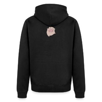 Piggy Lucky Pork - Veste à capuche bio Premium Unisexe - noir - Dos - Nico (187cm)