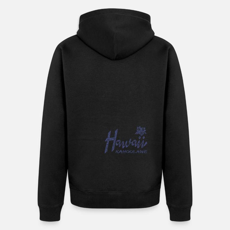 Hawaii Kahoolawe - Unisex Premium Bio Zip Hoodie - Schwarz