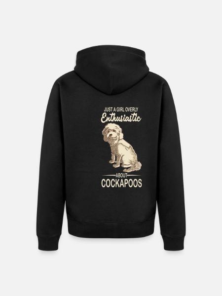 Cockapoo - Unisex Premium Organic Zip Hoodie - black
