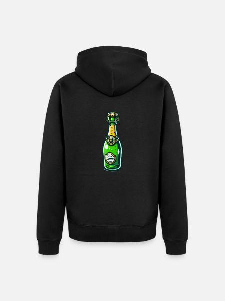 sekt - Unisex Premium Organic Zip Hoodie - black