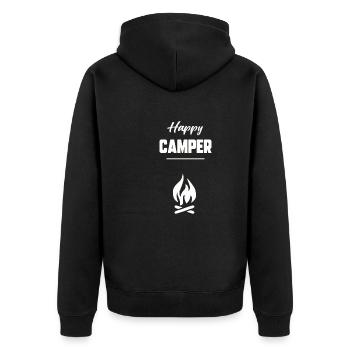 Happy camper - Veste à capuche bio Premium Unisexe - noir - Dos - Nico (187cm)