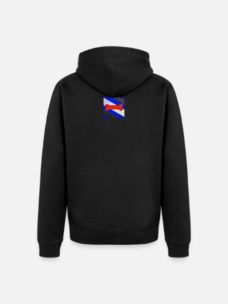 Puppy Flagge - Unisex Premium Bio Zip Hoodie - Schwarz