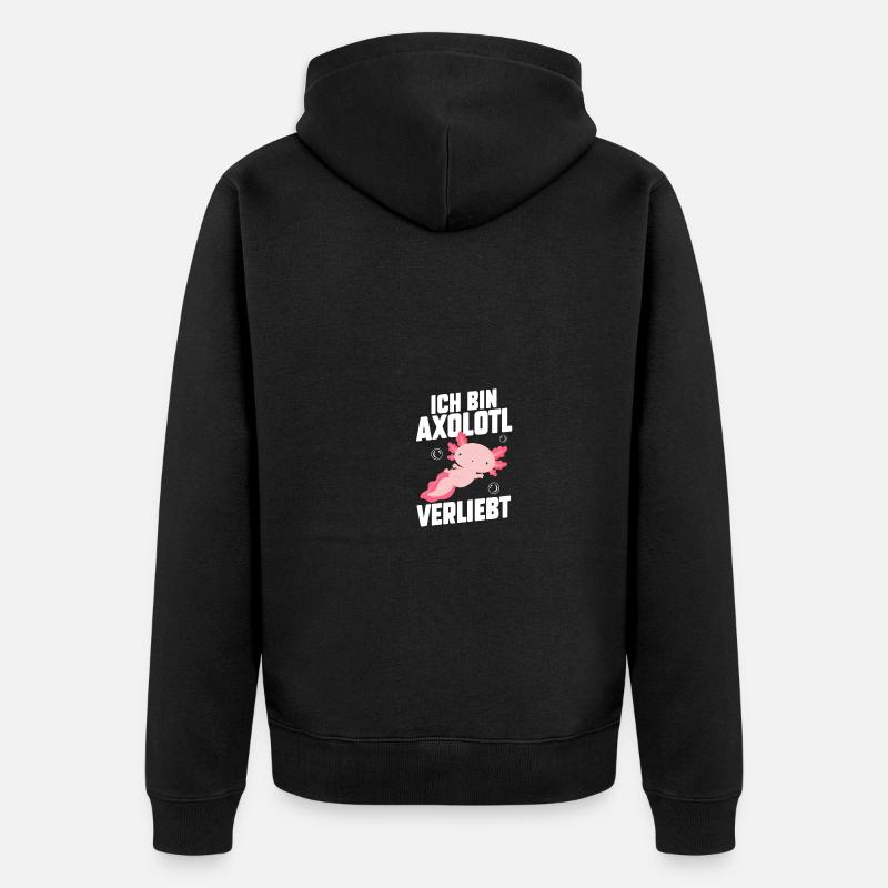 Axolotl - Veste à capuche bio Premium Unisexe - noir