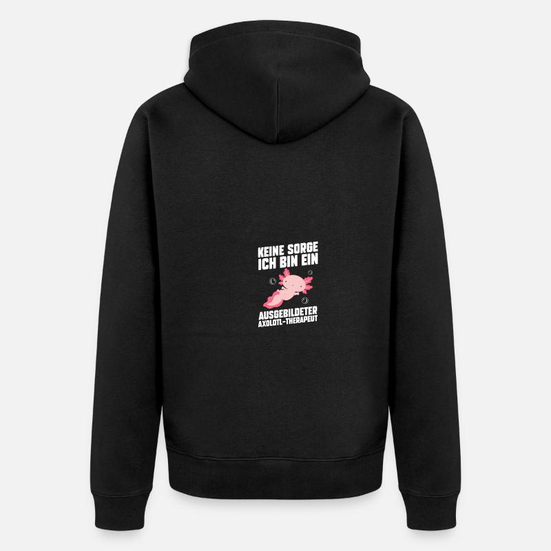 Axolotl - Veste à capuche bio Premium Unisexe - noir