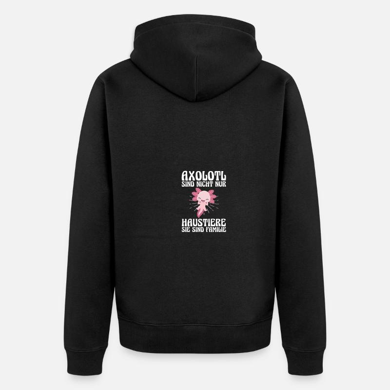 Axolotl - Veste à capuche bio Premium Unisexe - noir