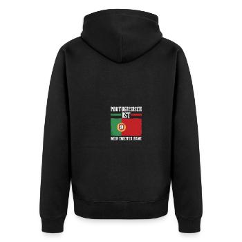Portugal portugais - Veste à capuche bio Premium Unisexe - noir - Dos - Nico (187cm)