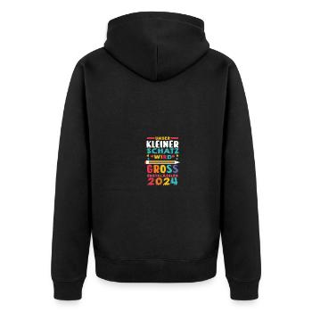 Parents : Scolaire, Enfant, École primaire, Première année, Inscription - Veste à capuche bio Premium Unisexe - noir - Dos - Nico (187cm)