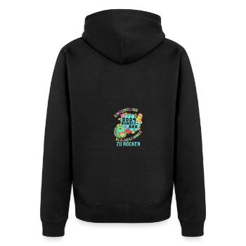First Grade Elementary School 2024 Gift - Unisex Premium Organic Zip Hoodie - black - Back - Nico (187cm)