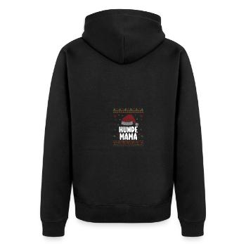 Noël Père Noël Chien Maman - Veste à capuche bio Premium Unisexe - noir - Dos - Nico (187cm)