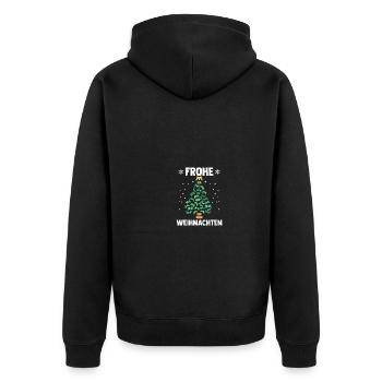 Joyeux Noël Gamer Jeu Vidéo Arbre de Noël - Veste à capuche bio Premium Unisexe - noir - Dos - Nico (187cm)