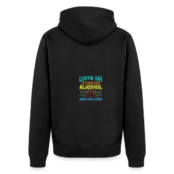Costume de carnaval Bière Carnaval Carnaval - Veste à capuche bio Premium Unisexe - noir - Dos - Nico (187cm)