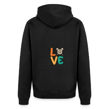 Joueur de fléchettes Fléchettes - Veste à capuche bio Premium Unisexe - noir - Dos - Nico (187cm)